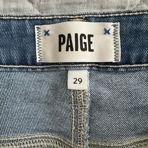 PAIGE Hoxton Slim Crop Denim in Light Blue